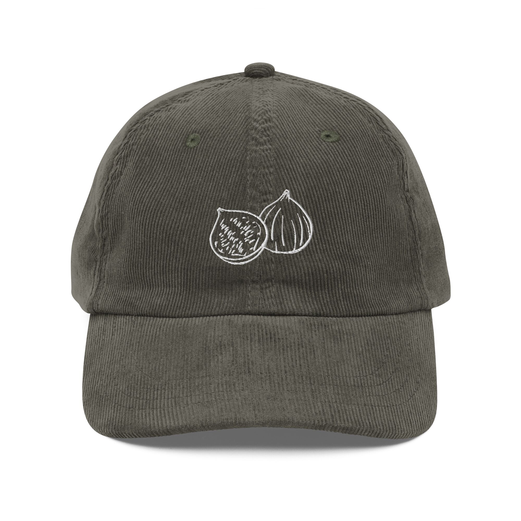 vintage corduroy cap olive front 650bdb3151c17